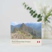 Machu Picchu Steinterrassen Postkarte (Stehend Vorderseite)