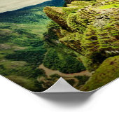 Machu Picchu stilisiert Poster (Ecke)