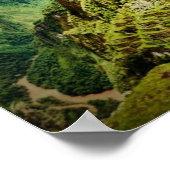Machu Picchu stilisiert Poster (Ecke)