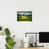 Machu Picchu stilisiert Poster (Heimbüro)