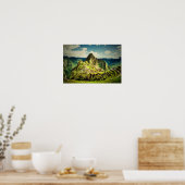 Machu Picchu stilisiert Poster (Küche)