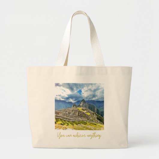 Machu Picchu Tote Bag Jumbo Stoffbeutel (Vorne)