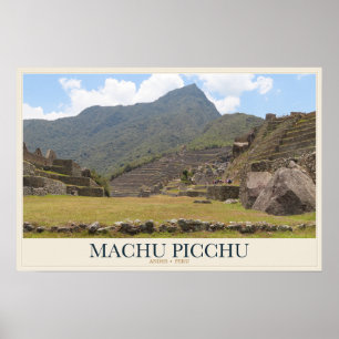 Machu Picchu über die Anden Reise Poster