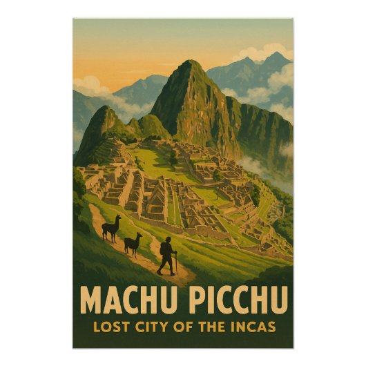 Machu Picchu - Verlorene Stadt der Inkas Poster (Vorderseite)