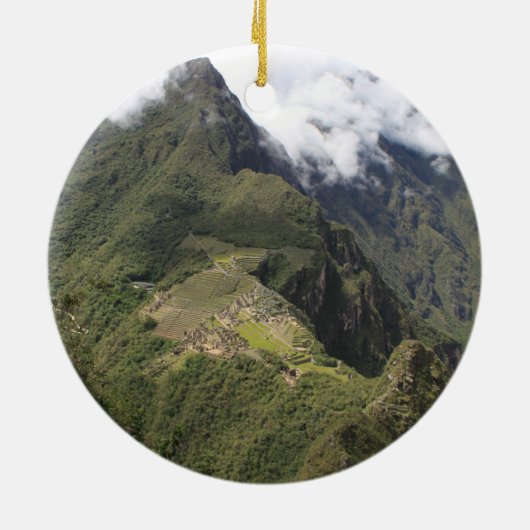 Machu Picchu Verzierung Keramik Ornament (Hinten)