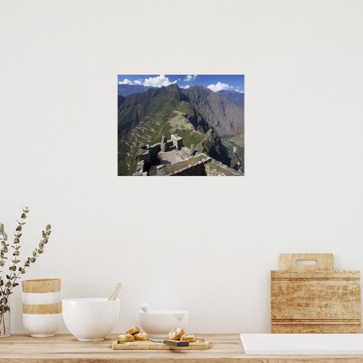 Machu Picchu viewed from Huayna Picchu peak, Poster (Küche)