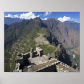 Machu Picchu viewed from Huayna Picchu peak, Poster (Vorne)