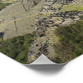 Machu Picchu viewed from Huayna Picchu, UNESCO Poster (Ecke)