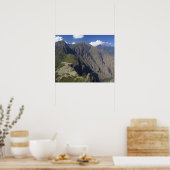 Machu Picchu viewed from Huayna Picchu, UNESCO Poster (Küche)