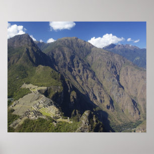 Machu Picchu viewed from Huayna Picchu, UNESCO Poster