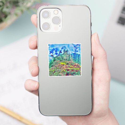 Machu Picchu Vinyl Sticker (Telefon)