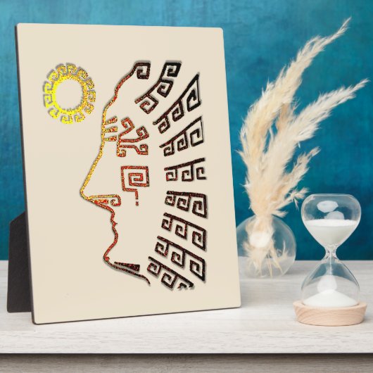 Machu Picchu Zeichnend Fotoplatte (Seite)