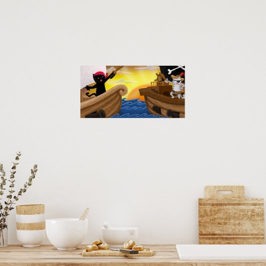 Machu und Jack auf Sea Poster (Küche)