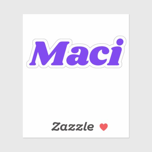 Maci Aufkleber (Blatt)