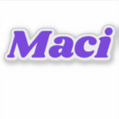 Maci Aufkleber (Vorderseite)