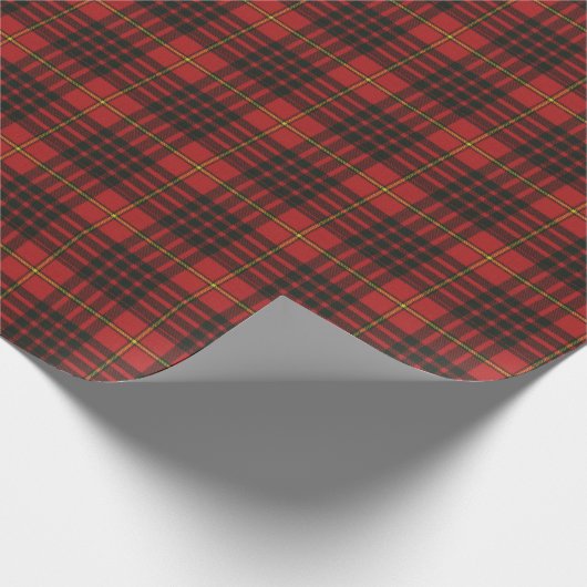 Macian Modern Original Scottish Tartan Geschenkpapier (Ecke)