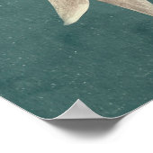 Macie The Friendly Ghost - Kids Halloween Art Poster (Ecke)