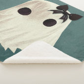 Macie The Friendly Ghost: Niedliche Halloween Art Sherpadecke (3/4)