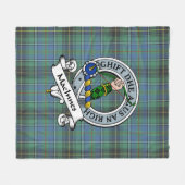 MacInnes Ancient Clan Abzeichen Tartan Kariert Fleecedecke (Vorderseite (Horizontal))