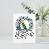 MacInnes Clan Abzeichen Postkarte (Stehend Vorderseite)
