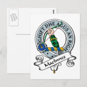 MacInnes Clan Abzeichen Postkarte (Vorne/Hinten)