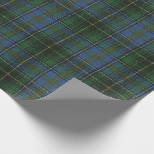 MacInnes Jagd Antiker Original Schottischer Tartan Geschenkpapier (Ecke)