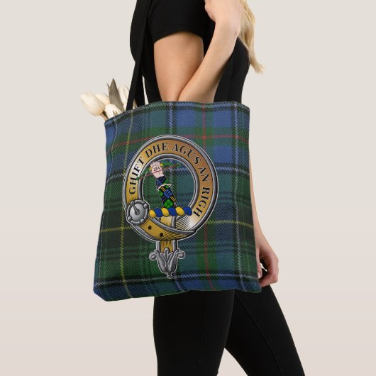 MacInnes Tartan & Abzeichen Tasche (Von Nahem)