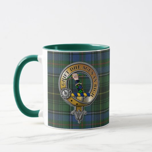MacInnes Tartan & Abzeichen Tasse (Links)