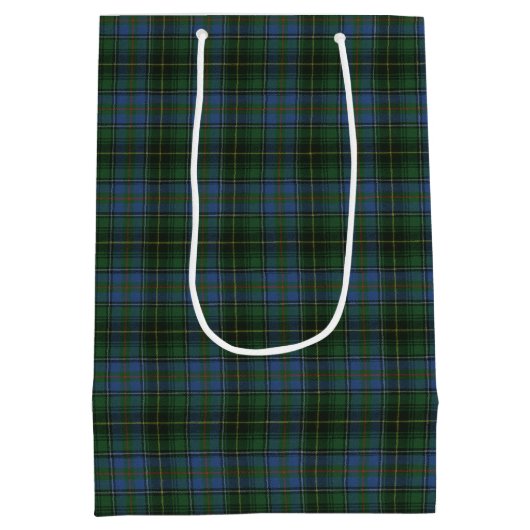 MacInnis Junting Ancient Scottish Tartan Mittlere Geschenktüte (Rückseite)