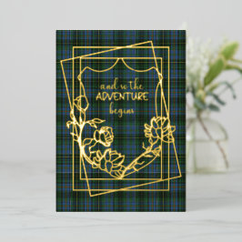 MacInnis Tartan Kariert Wedding Folieneinladung