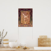 Macintosh mit Jugendstil-Hintergrund Poster (Küche)