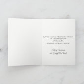 MacIntosh Modern Tartan Weihnachtskarte Feiertagskarte (Innenseite)