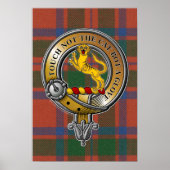 MacIntosh Tartan & Abzeichen Poster (Vorne)