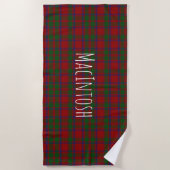 MacIntosh Tartan Kariert Beach Handtuch (Vorderseite)