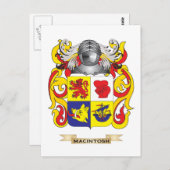 MacIntosh-Wappen (Familienwappen) Postkarte (Vorne/Hinten)
