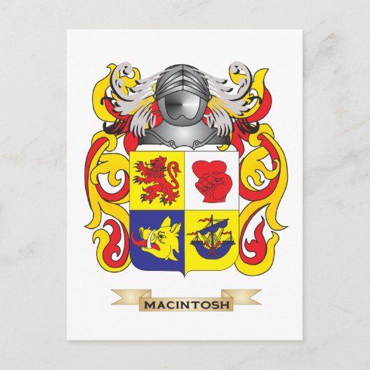 MacIntosh-Wappen (Familienwappen) Postkarte (Vorderseite)