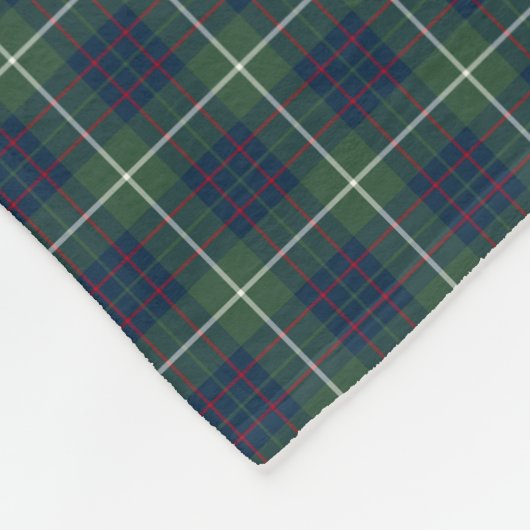 MacIntyre Clan Green Hunting Tartan Fleecedecke (Ecke)