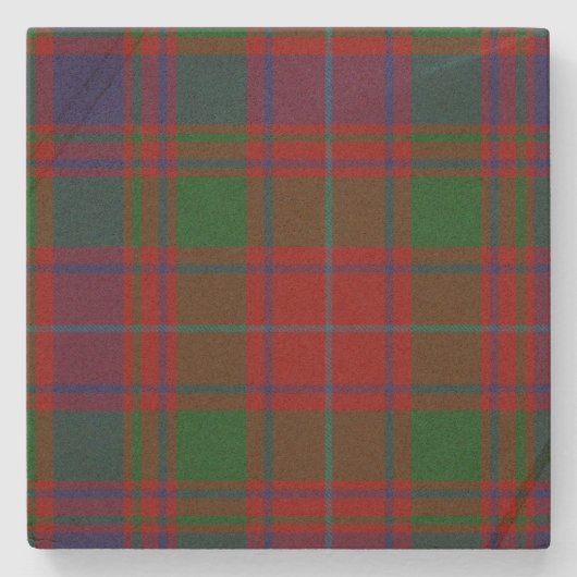 MacIntyre Clan Tartan Kariert Stone Untersetzer (Vorderseite)