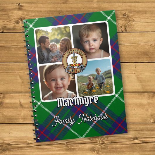 MacIntyre-Familien-Fotocollage Notizblock