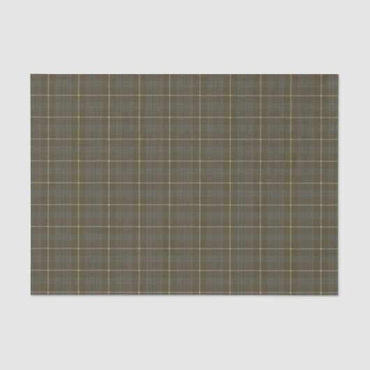 MacIntyre Hunting gewitterter schottischer Tartan Seidenpapier (Vorderseite)