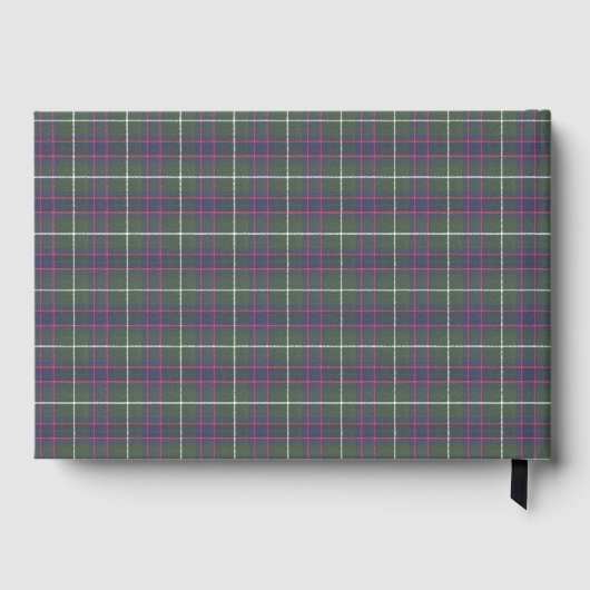 MacIntyre Hunting Modern Original Scottish Tartan Gästebuch (Rückseite)