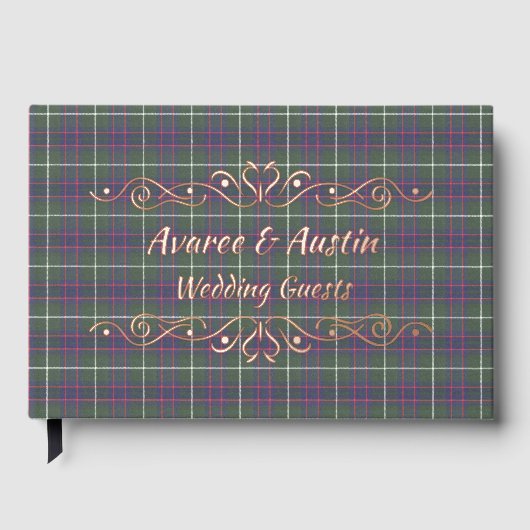 MacIntyre Hunting Modern Original Scottish Tartan Gästebuch (Vorderseite)