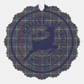 MacIntyre Hunting Modern Scottish Tartan Weihnacht Ornament Karte (Vorderseite)