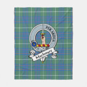 MacIntyre Jagd Ancient Clan Abzeichen Tartan Karie Fleecedecke (Vorderseite)