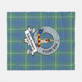 MacIntyre Jagd Ancient Clan Abzeichen Tartan Karie Fleecedecke (Vorderseite (Horizontal))