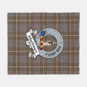 MacIntyre Jagd gewittertes Clan Abzeichen Tartan P Fleecedecke (Vorderseite (Horizontal))