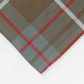 MacIntyre Jagd gewittertes Clan Abzeichen Tartan P Fleecedecke (Ecke)