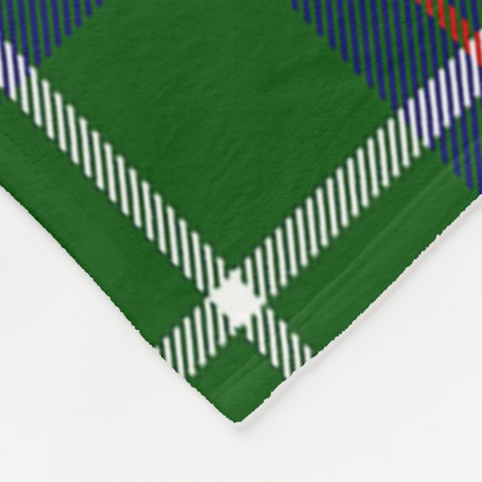 MacIntyre Jagd Modernes Clan Abzeichen Tartan Kari Fleecedecke (Ecke)