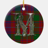 MacIntyre-Kariert-Monogram-Verzierung Keramikornament (Hinten)