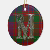 MacIntyre-Kariert-Monogram-Verzierung Keramikornament (Links)